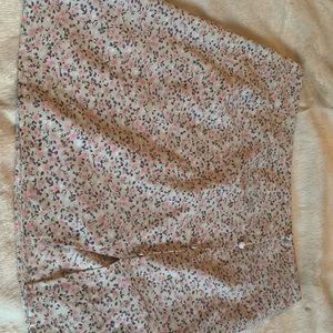 ditsy floral slit hem skirt - shein S